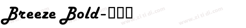 Breeze Bold字体转换